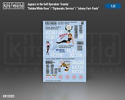 Kitsworld 1/32 Scale - Jaguars in the Gulf (Operation Granby) - Full Colour Decal 